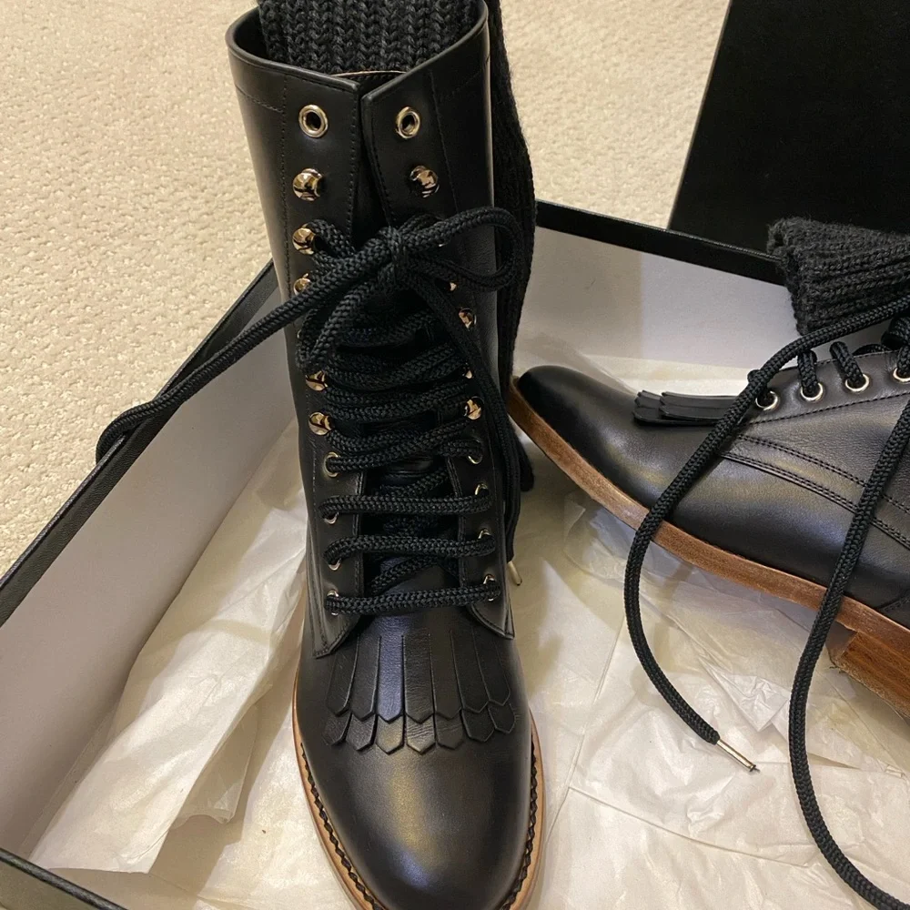Chanel High Boots Cal/ knits